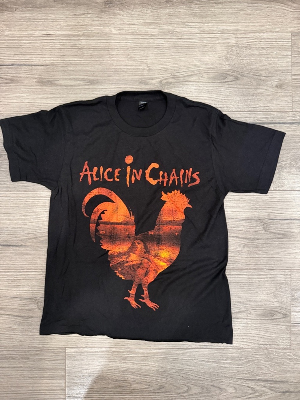 Custom Alice In Chains Roster Cropped Band Tee Women’s Size Small